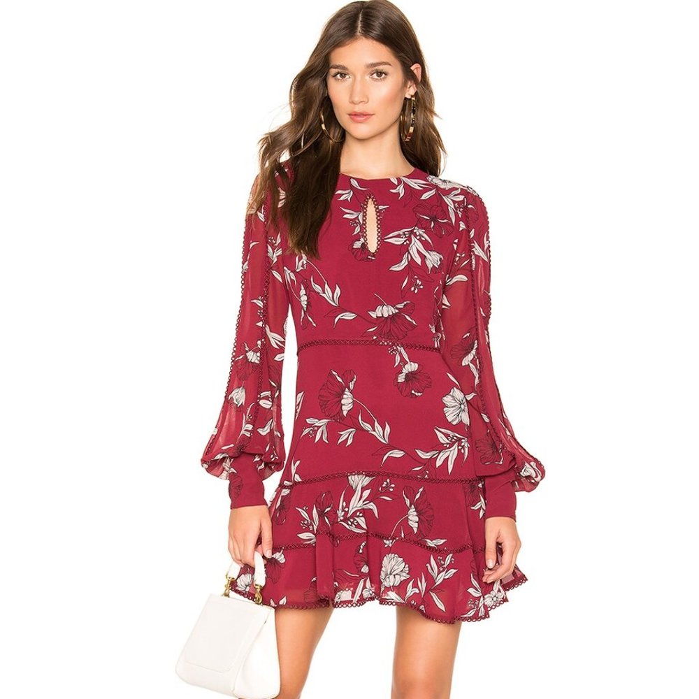 Bardot Tammy Trim Floral Dress
